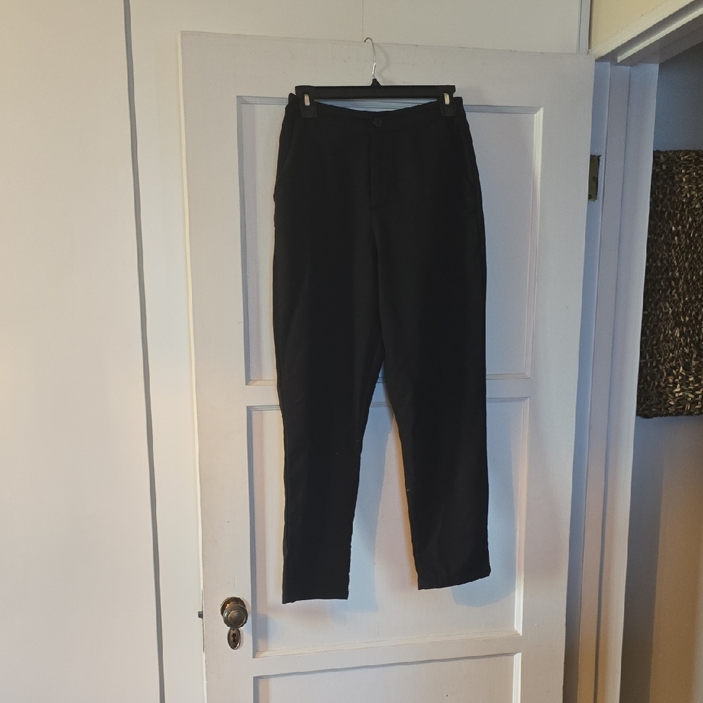Classic Black Women's Straight Leg Pants